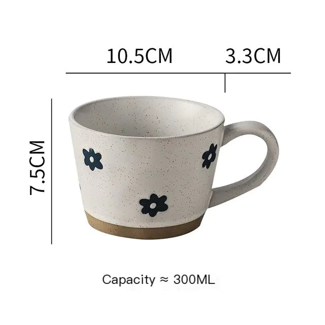 Caneca de Cerâmica Pintada à Mão