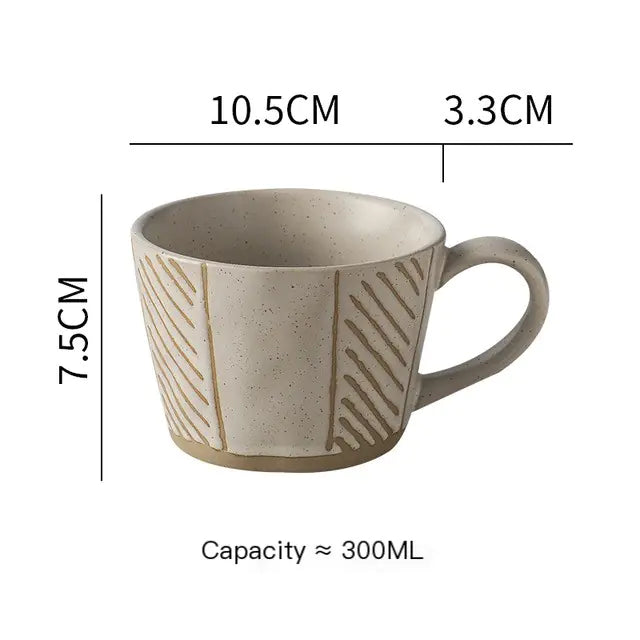Caneca de Cerâmica Pintada à Mão