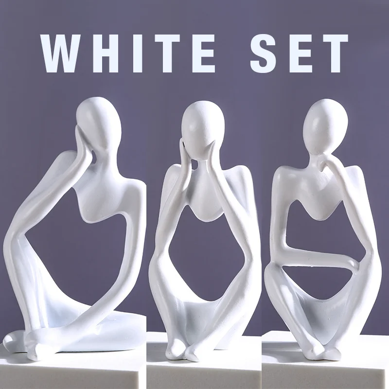 Estatua Pensador Abstrata