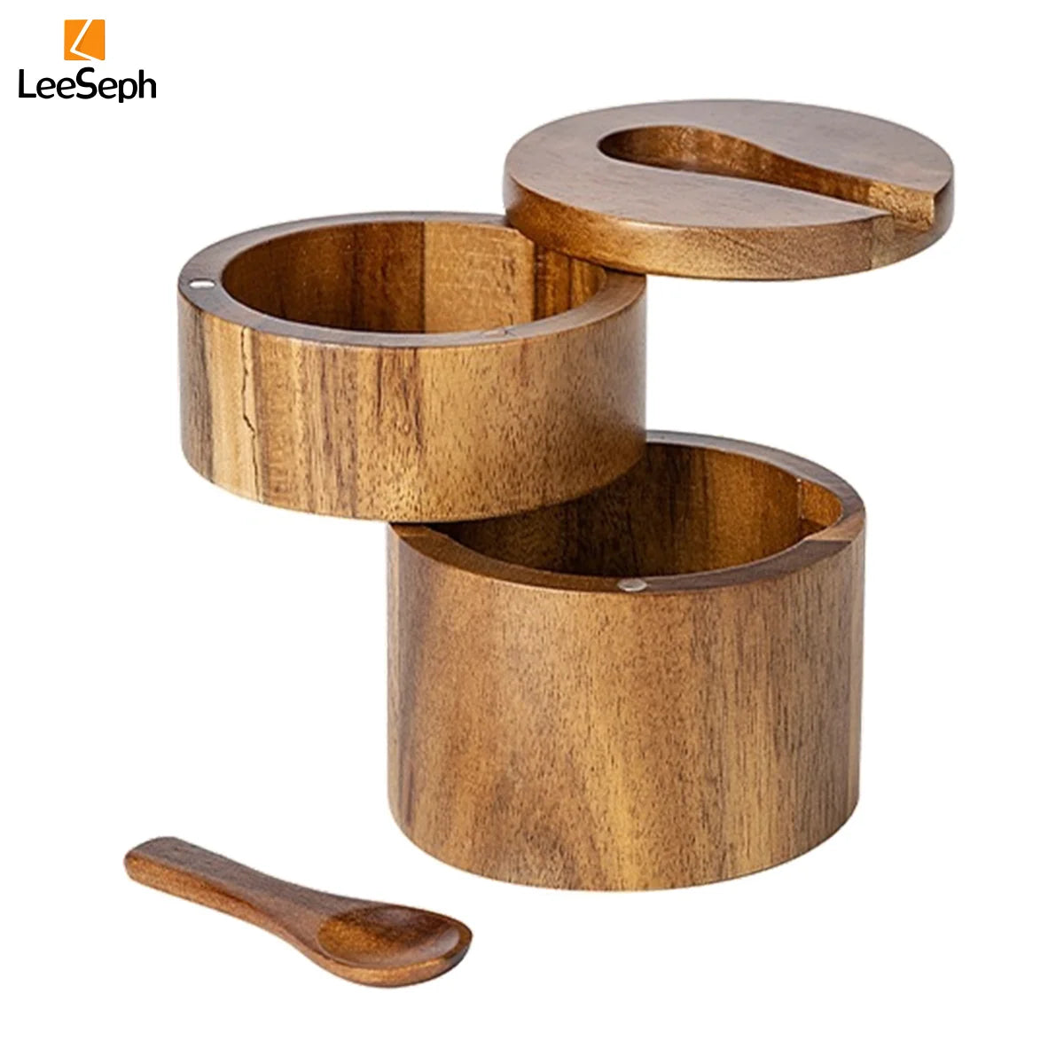 Saleiro Com Colher e Tampa Giratória