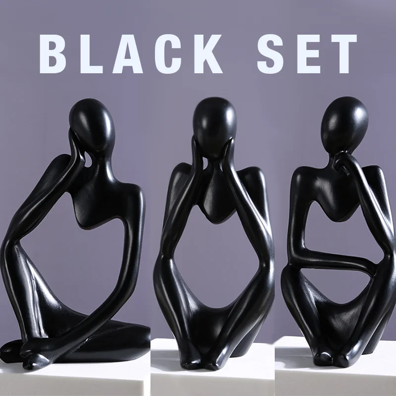 Estatua Pensador Abstrata