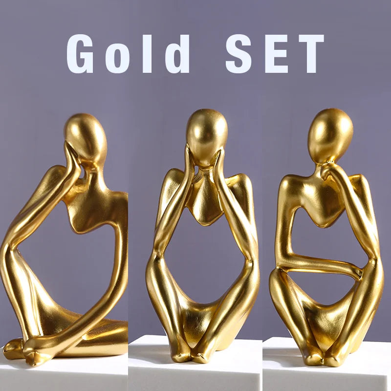 Estatua Pensador Abstrata