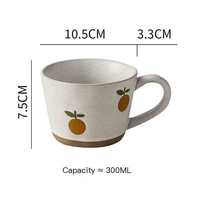 Caneca de Cerâmica Pintada à Mão