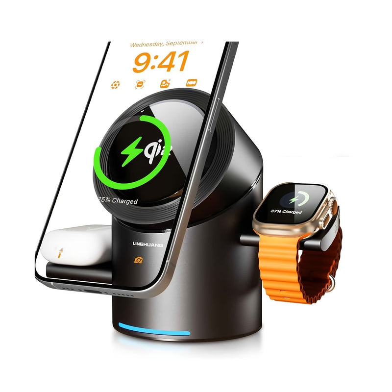 3 in 1 Magnetic Charger with 30W Adapter