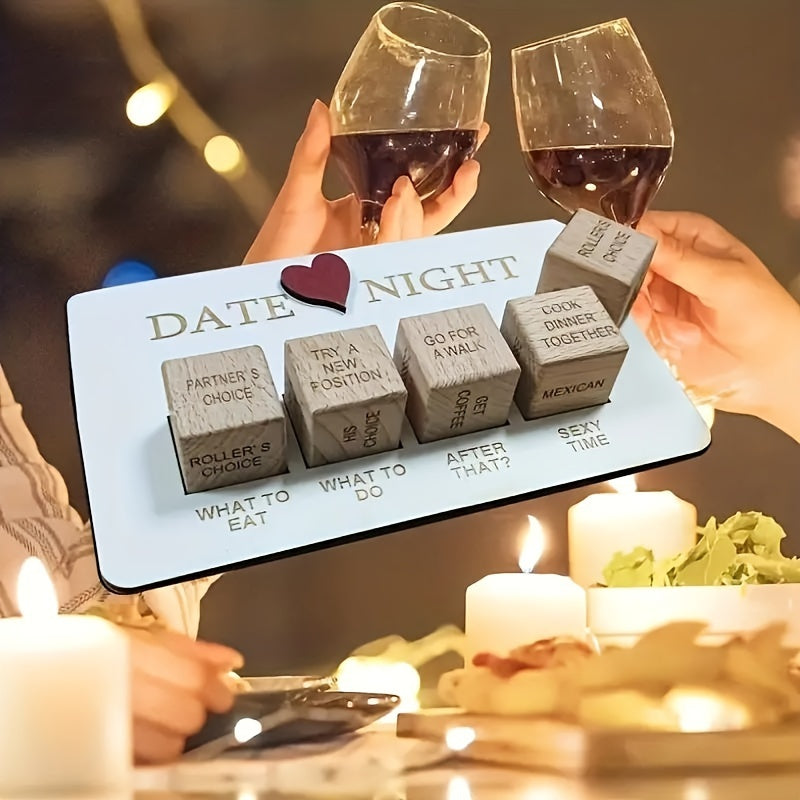 Wooden Dice Game for Romantic Couples