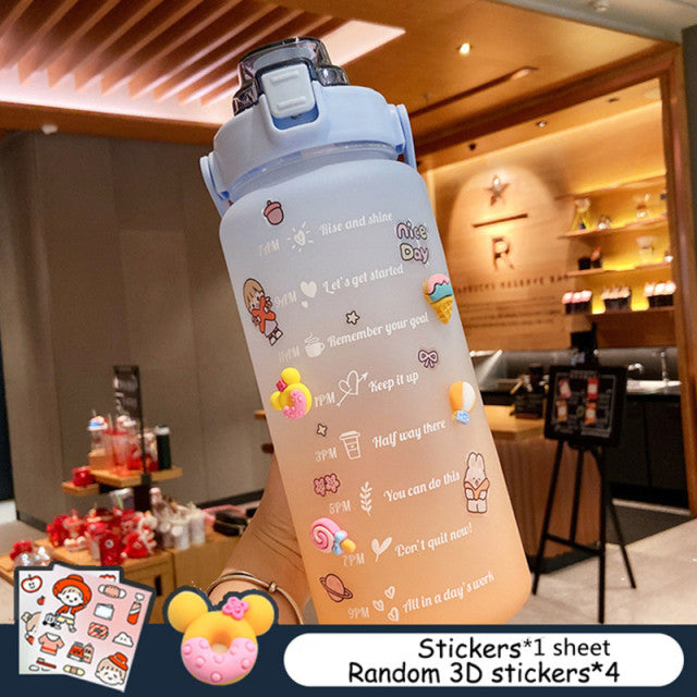 PORTABLE WATER BOTTLE WITH TIME REMINDER