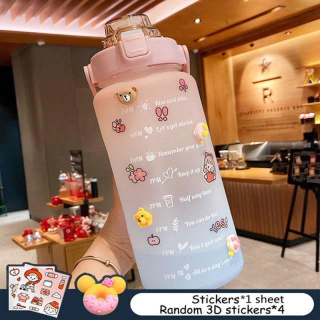 PORTABLE WATER BOTTLE WITH TIME REMINDER