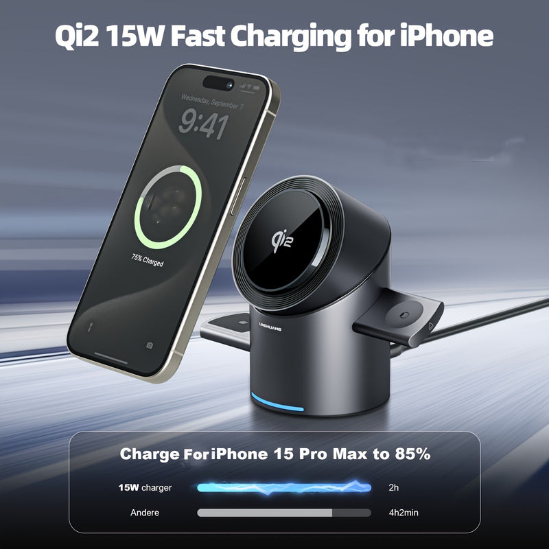 3 in 1 Magnetic Charger with 30W Adapter