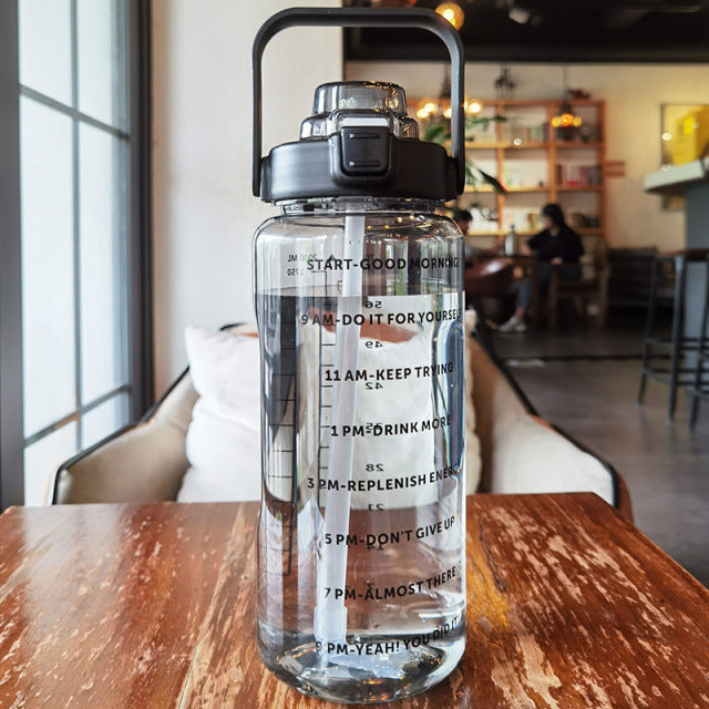 PORTABLE WATER BOTTLE WITH TIME REMINDER