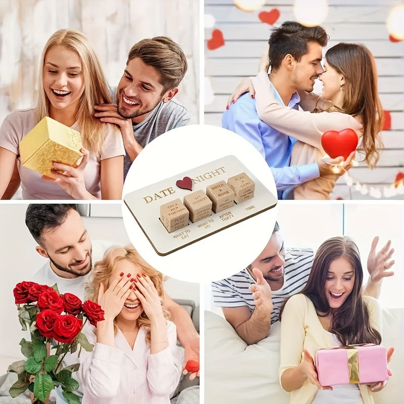 Wooden Dice Game for Romantic Couples