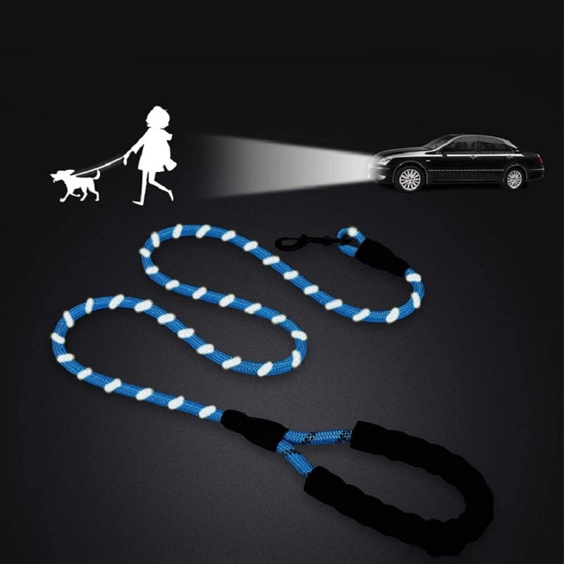DOG LEASH - REFLECTIVE ROPE LEASH