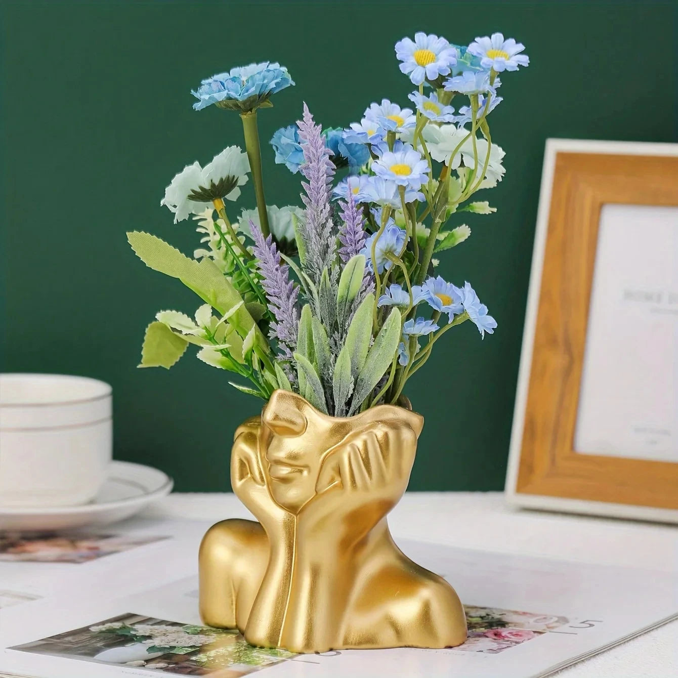 Ceramic Vase - Face Sculpture