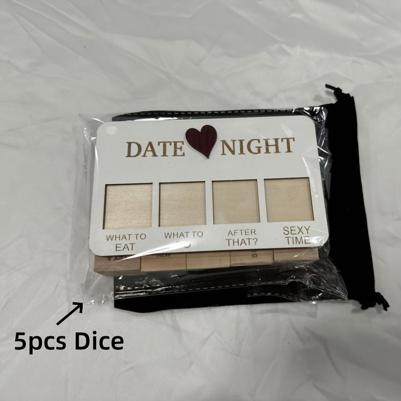 Wooden Dice Game for Romantic Couples