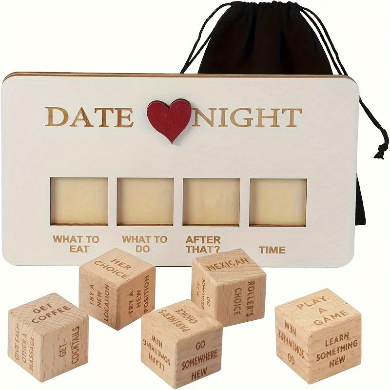 Wooden Dice Game for Romantic Couples