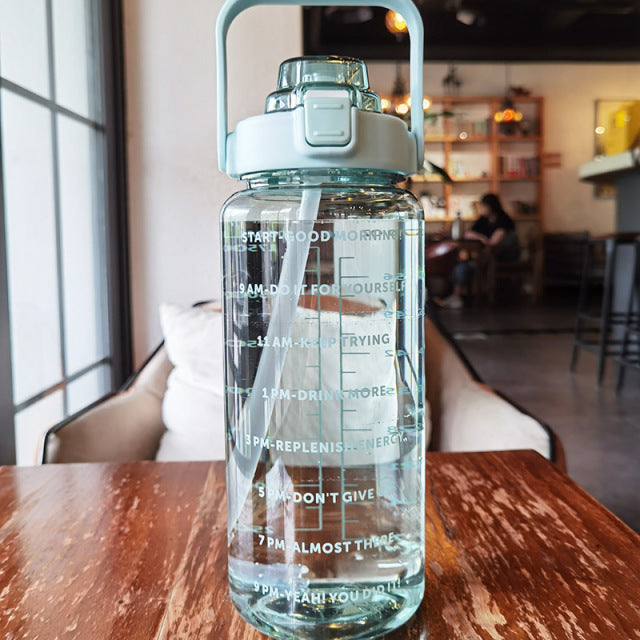 PORTABLE WATER BOTTLE WITH TIME REMINDER