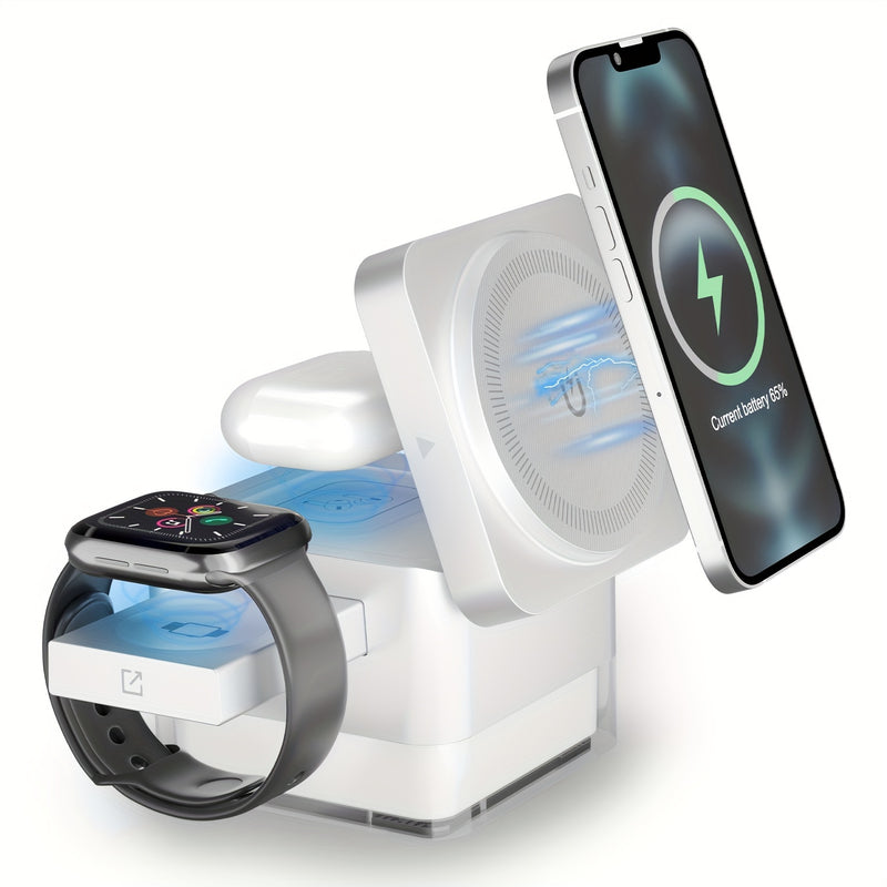 3-in-1 Foldable 15W Ultra-Fast Wireless Charging Pad