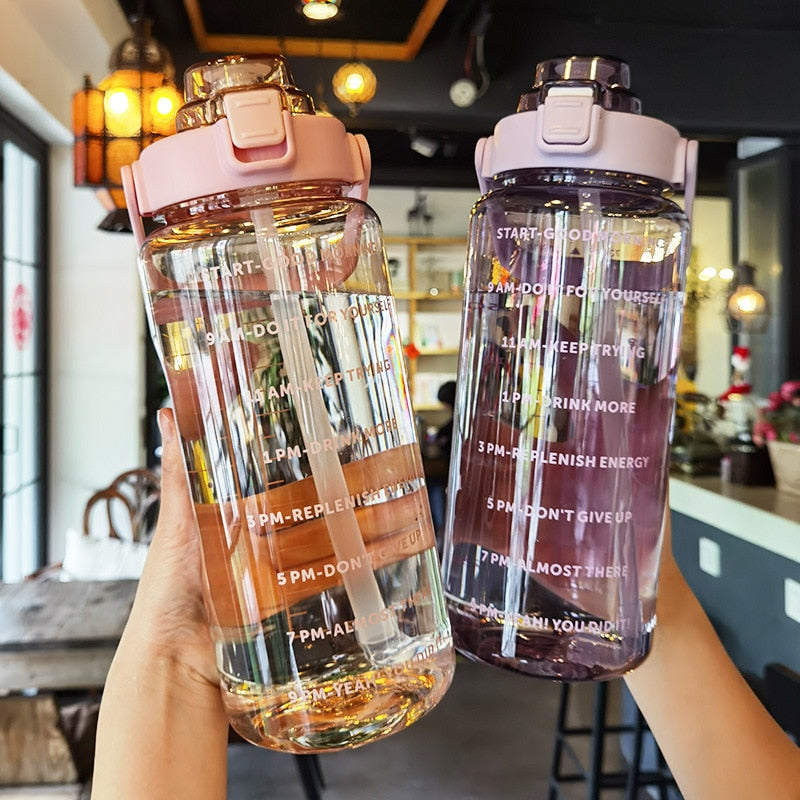 WATER BOTTLE WITH TIME REMINDER