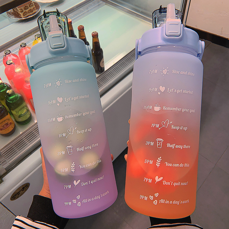 PORTABLE WATER BOTTLE WITH TIME REMINDER