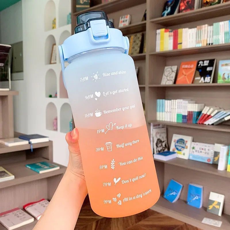 PORTABLE WATER BOTTLE WITH TIME REMINDER